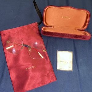 Gucci Rimless Clear glasses